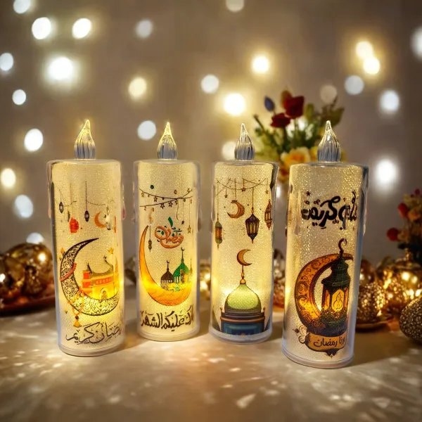Ramadan Decoration Flameless LED Candle Light (1 pc)
